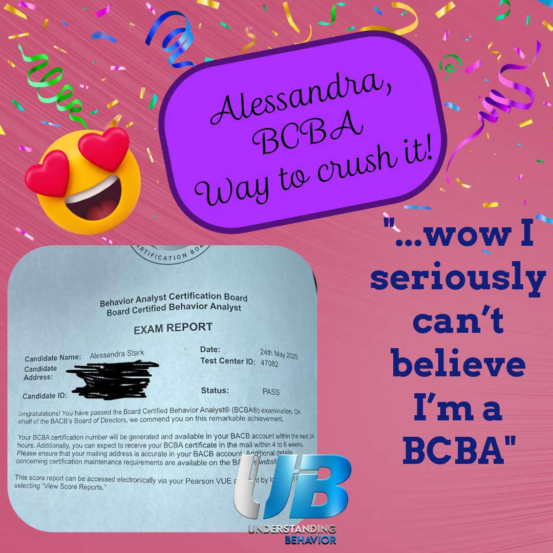 Testimonials – Understanding Behavior BCBA Exam Prep Shop